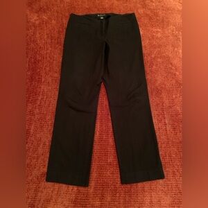 Black Skinny Straight-Leg Pants